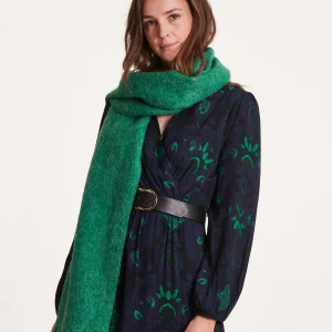 Écharpe unie vert chlorophylle