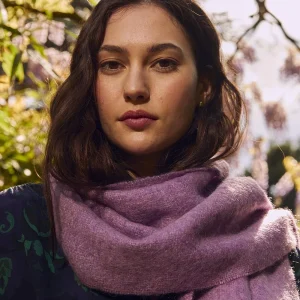 Écharpe unie lavande