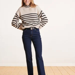 Jean droit brut en coton biologique