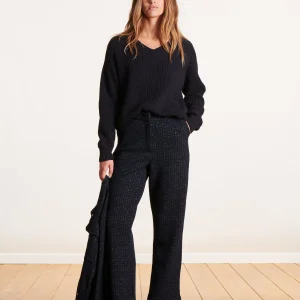 Pantalon bleu foncé en coton biologique