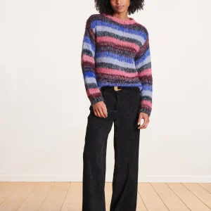 Pantalon large en velours noir