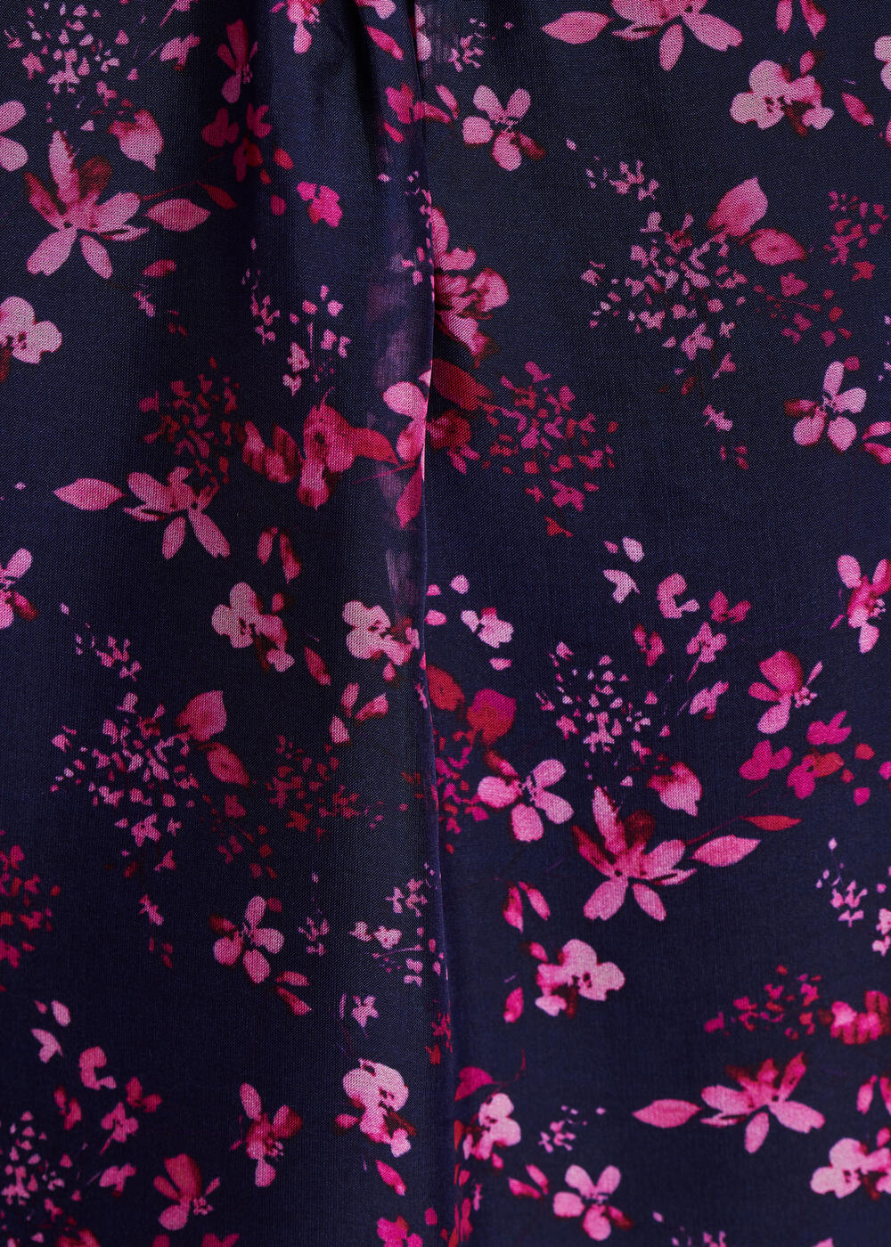 Top en voile à imprimé à fleurs bleu et violet – Image 4