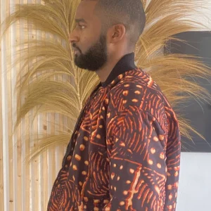 Bomber Lipé marron feu