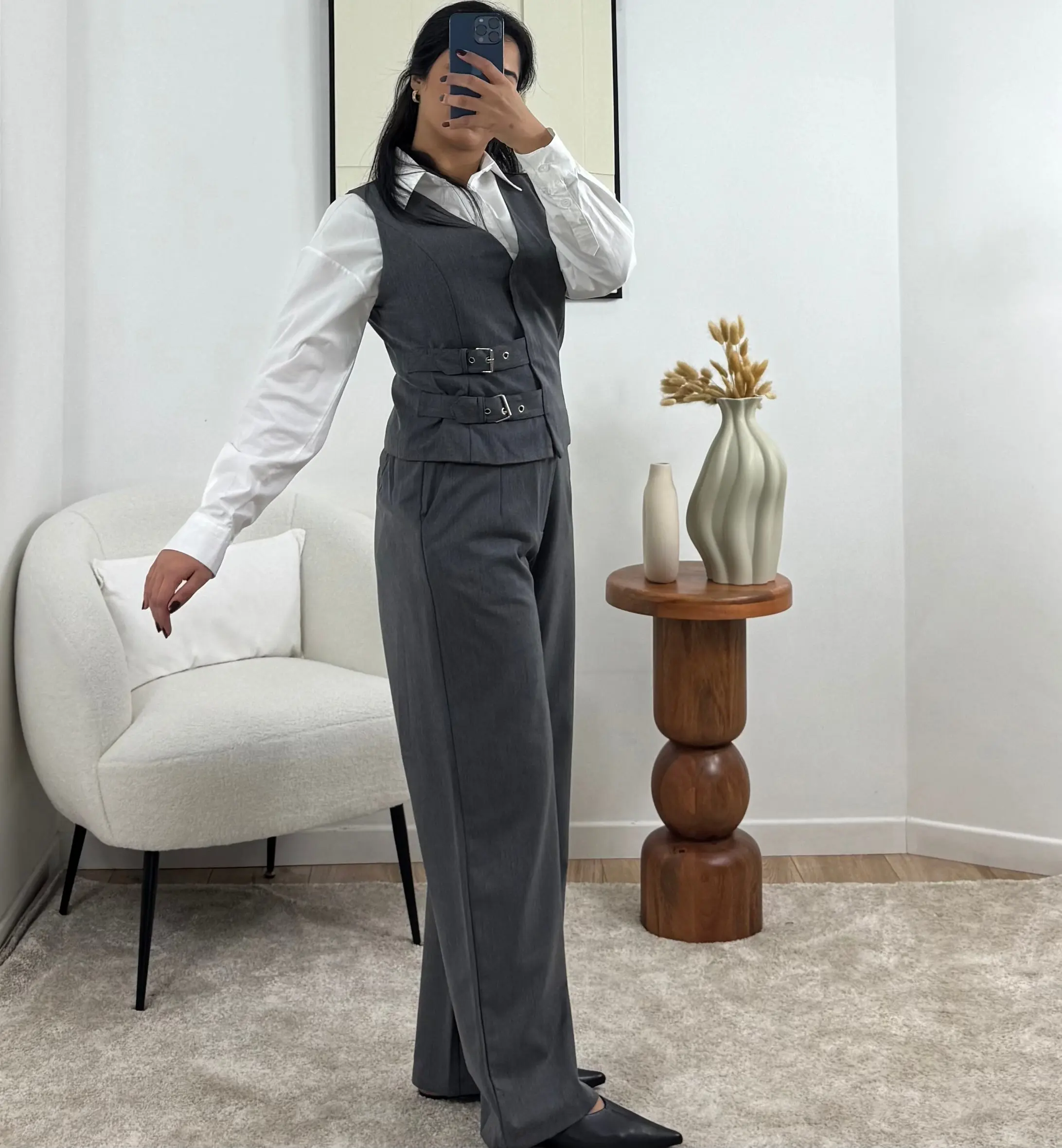 GILET GRIS IRIS – Image 4