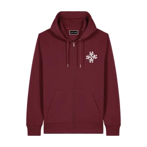 Gilet Zippé Signature Bordeaux