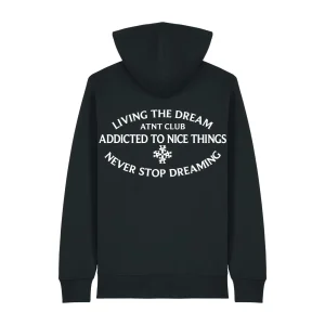 Gilet zippé Noir Never Stop Dreaming