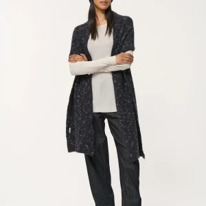 Bonnet bleu marine en maille mouchetée