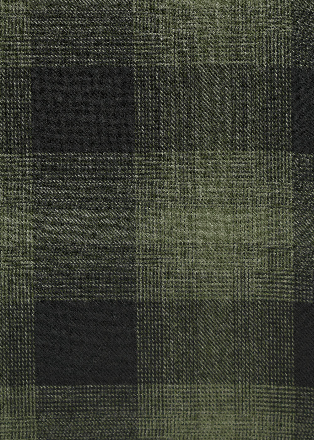 Top ample vert à imprimé carreaux col V – Image 3