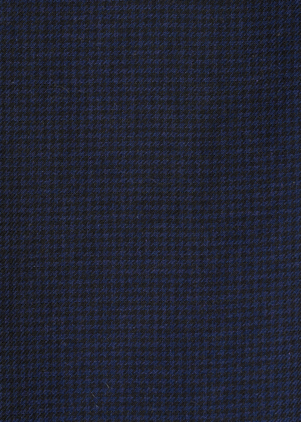 Top oversize bleu marine à imprimé pied-de-poule – Image 3