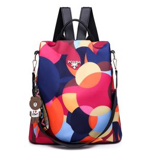 Sac à Dos Antivol Femme Multicolore