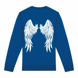 Sweat-shirt Unisexe à Col Rond Dark Angel Bleu roi