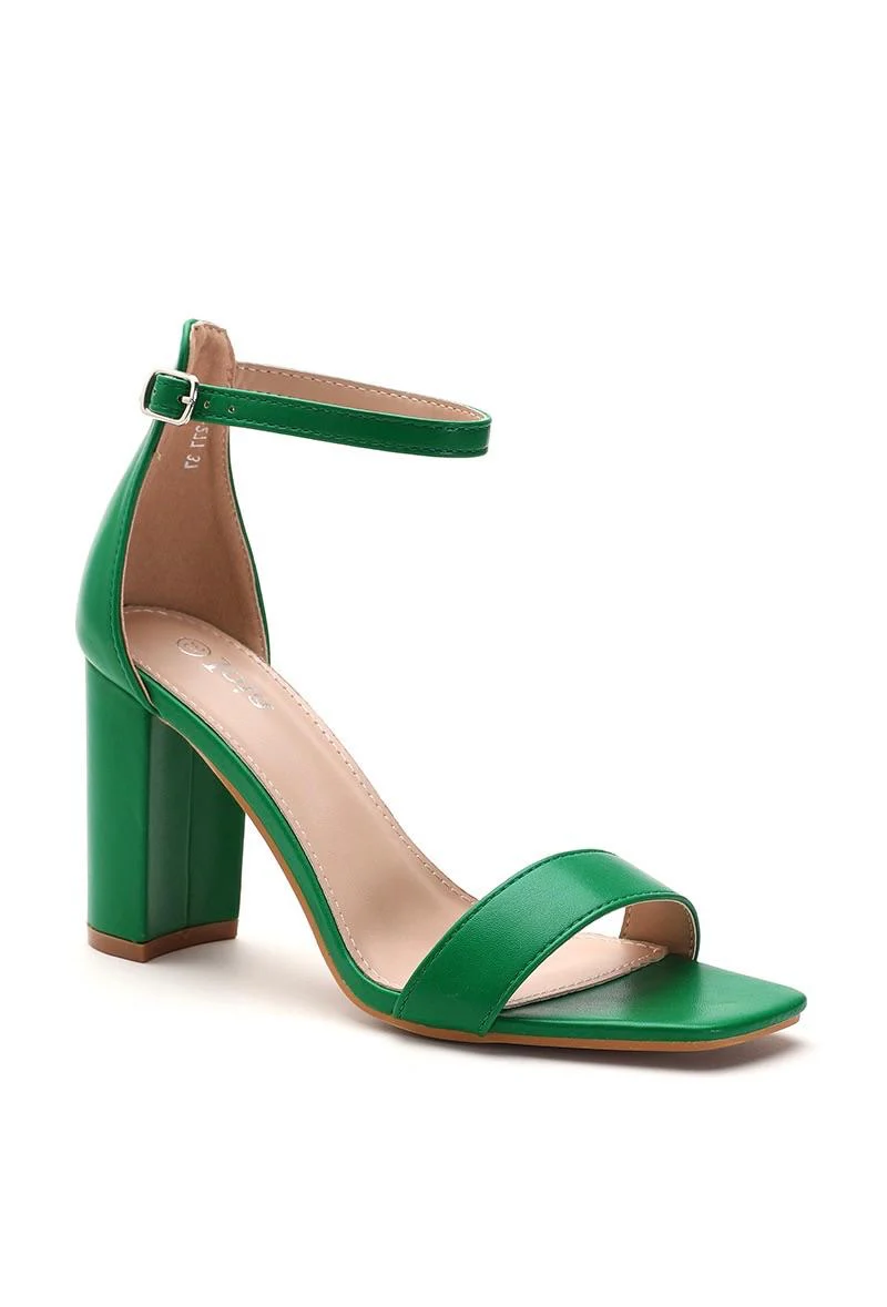 Sandales à talon VERT