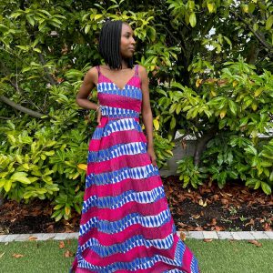 Robe longue wax dos nu