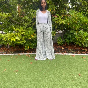 Ensemble Pantalon Kimono Satin Léger