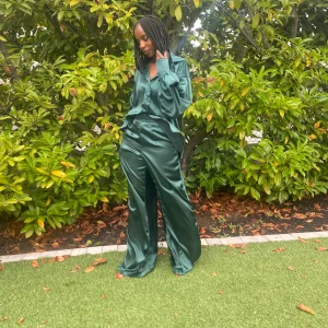 Ensemble Chemise Pantalon Satin