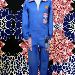 Combinaison Bleu de Travail Upcyclée