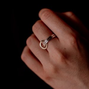 Bague argent Tiama Bulles – 9 Pensées