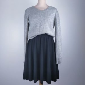 Jupe noire maille cachemire 100% – Juliette