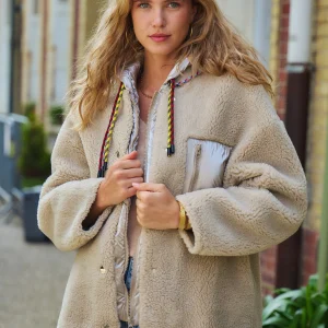 KEYLA - Veste en bouclette oversize