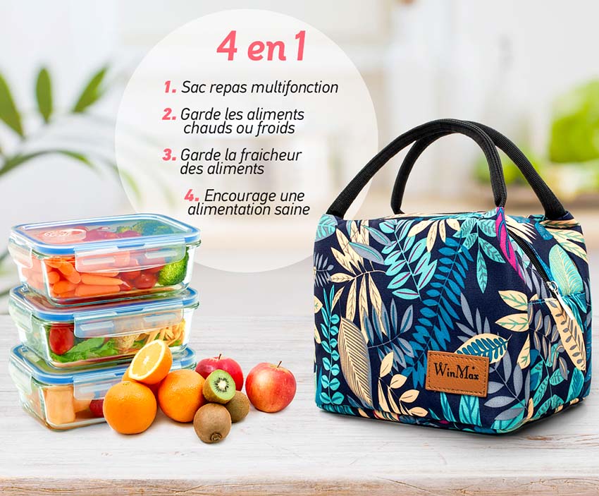 Petit Lunch Bag Femme Tropical – Image 7