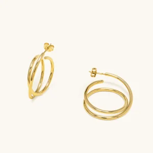 Boucles d’oreilles Maxi Spirale Vermeil Or 2.0 | ALT PARIS
