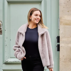 MELIA - Veste en fausse fourrure oversize