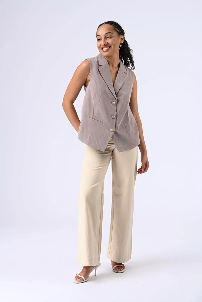 Top dos nu Milena beige