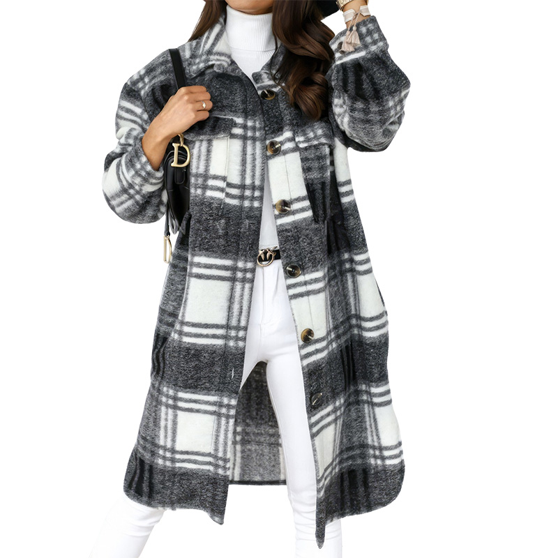 Manteau Imprimé Tartan