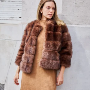 NATASHA - Veste en fausse fourrure