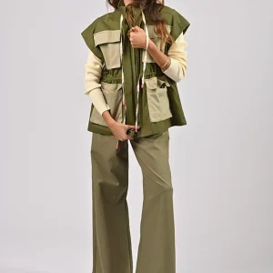 Veste sans manches Nour Kaki