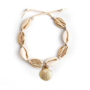 Bracelet de Cheville Blanc Ariela