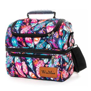 Sac Repas Isotherme Plumes Multicolores – HYNDI