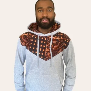 Hoodie gris imprimé lipé