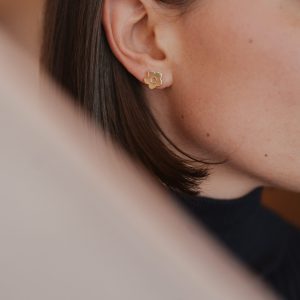 Mono Boucle d&rsquo;oreille Rose | Puce | Marie Duvert