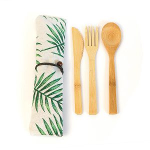 Couverts Réutilisables en Bambou Tropical