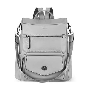 Sac à dos Femme Antivol Vintage Gris – CAYETANA