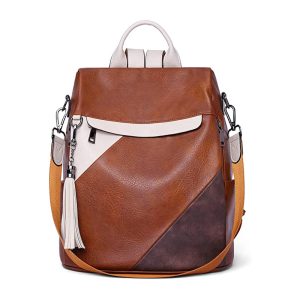 Sac à Dos Femme Antivol Tricolore – MARINA