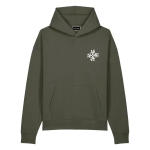 Sweat à Capuche Signature Khaki oversize