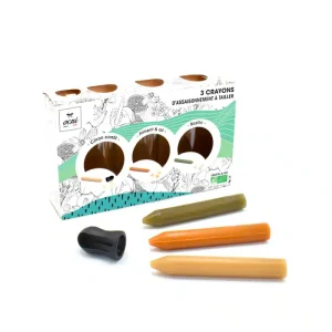 COFFRET DÉCOUVERTE 3 CRAYONS D&rsquo;ASSAISONNEMENT : CITRON CONFIT (BIO) + BASILIC (BIO) + PIMENT & AIL (BIO)