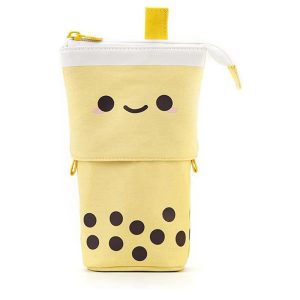 Trousse Rétractable Bubble Tea Jaune