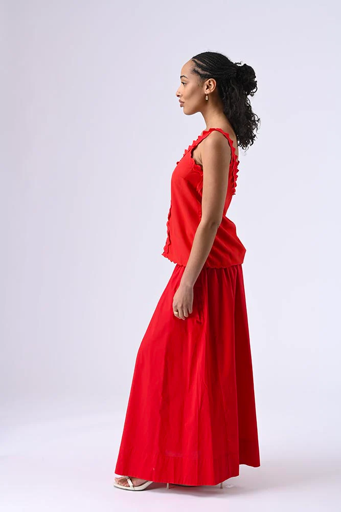 Jupe Virginia rouge – Image 3