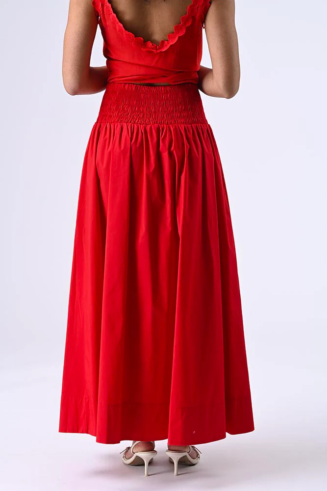 Jupe Virginia rouge – Image 4