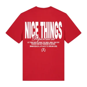 Tee shirt Rouge "Nice Things"