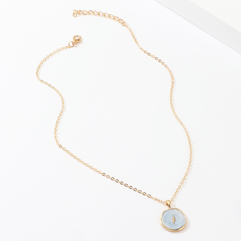 Collier Pendentif Bleu – Bélanie – Image 4