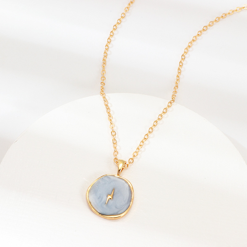 Collier Pendentif Bleu – Bélanie – Image 3