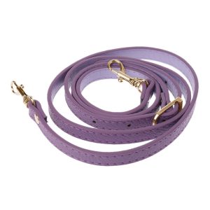 Bandoulière ajustable en cuir – Violet