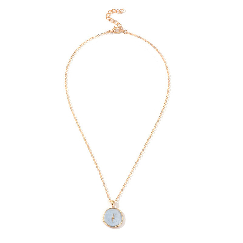 Collier Pendentif Bleu – Bélanie – Image 2