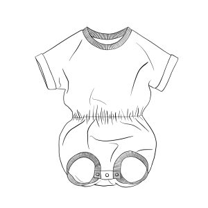 Barboteuse Alix JERSEYConfection à la commandeTissu au choix