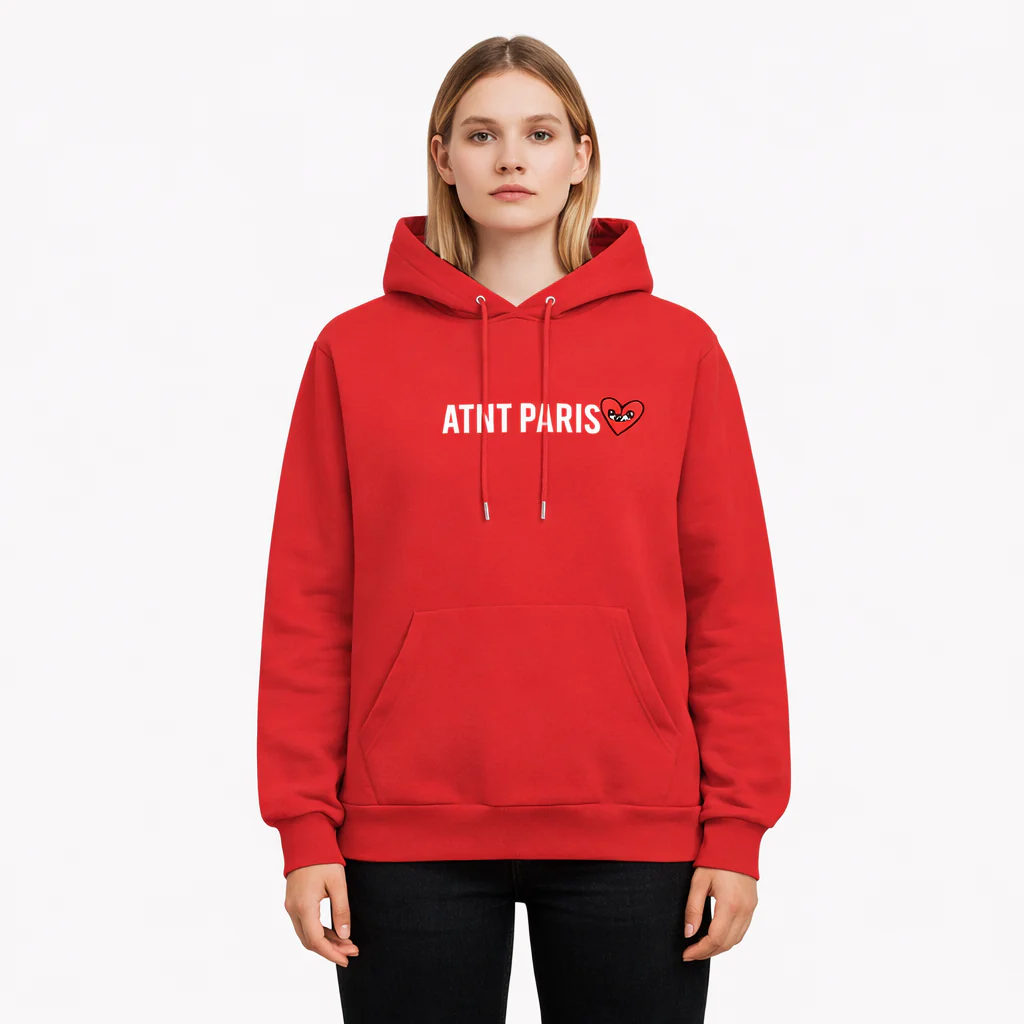Sweat Capuche Rouge Love Heart – Image 4