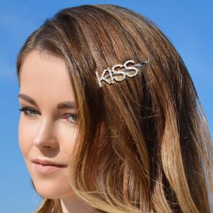 Barrette Strass « Kiss »